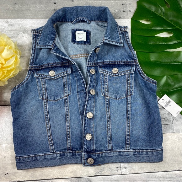 gap jean vest